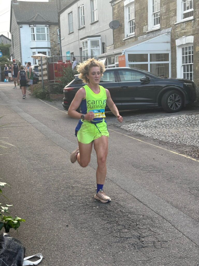 Carn Runners competing at the St Agnes 5 Miler in warm summer conditions