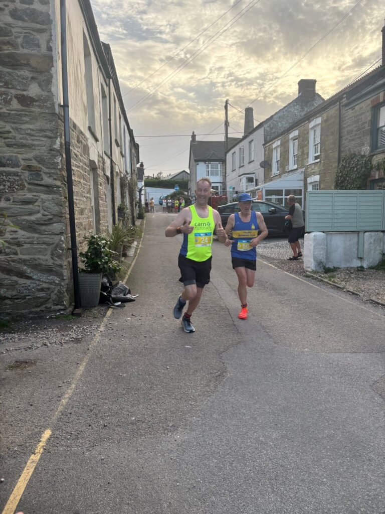 Carn Runners competing at the St Agnes 5 Miler in warm summer conditions
