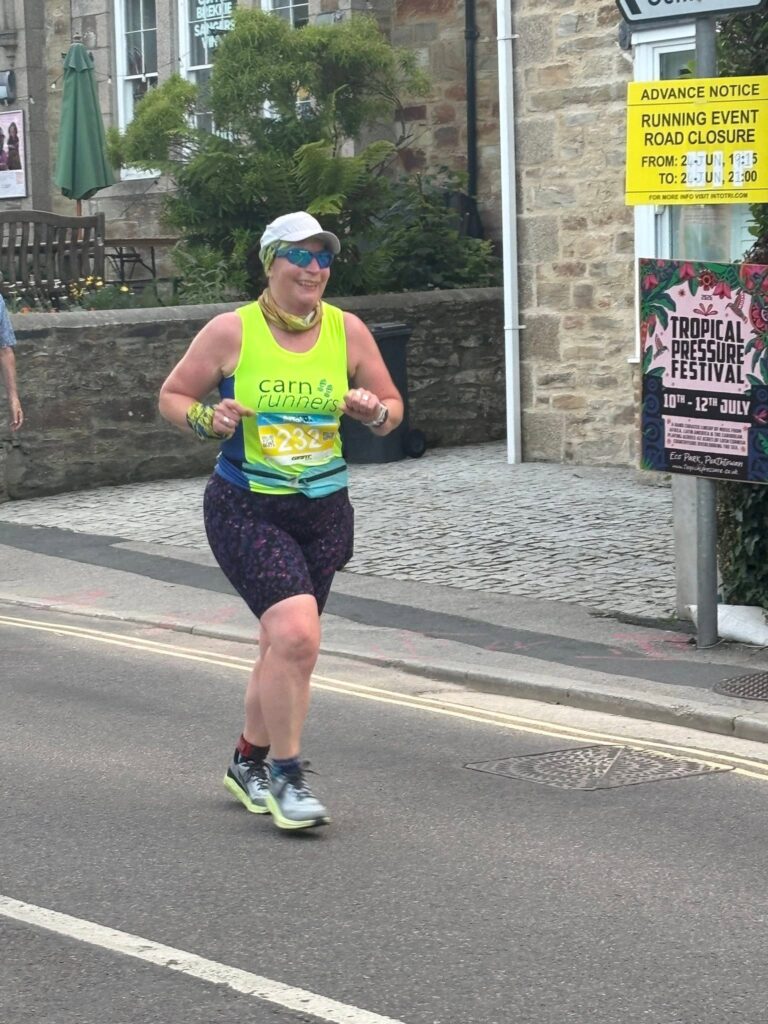 Carn Runners competing at the St Agnes 5 Miler in warm summer conditions