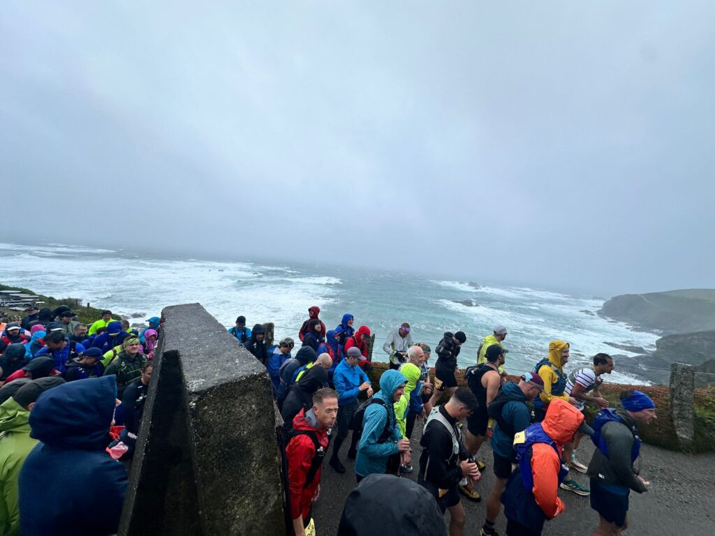 Carn Runners runners taking on the Classic Quarter coast path challenge from Lizard Point to Land's End