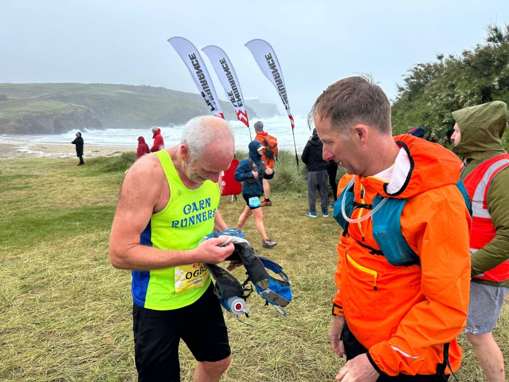 Carn Runners runners taking on the Classic Quarter coast path challenge from Lizard Point to Land's End