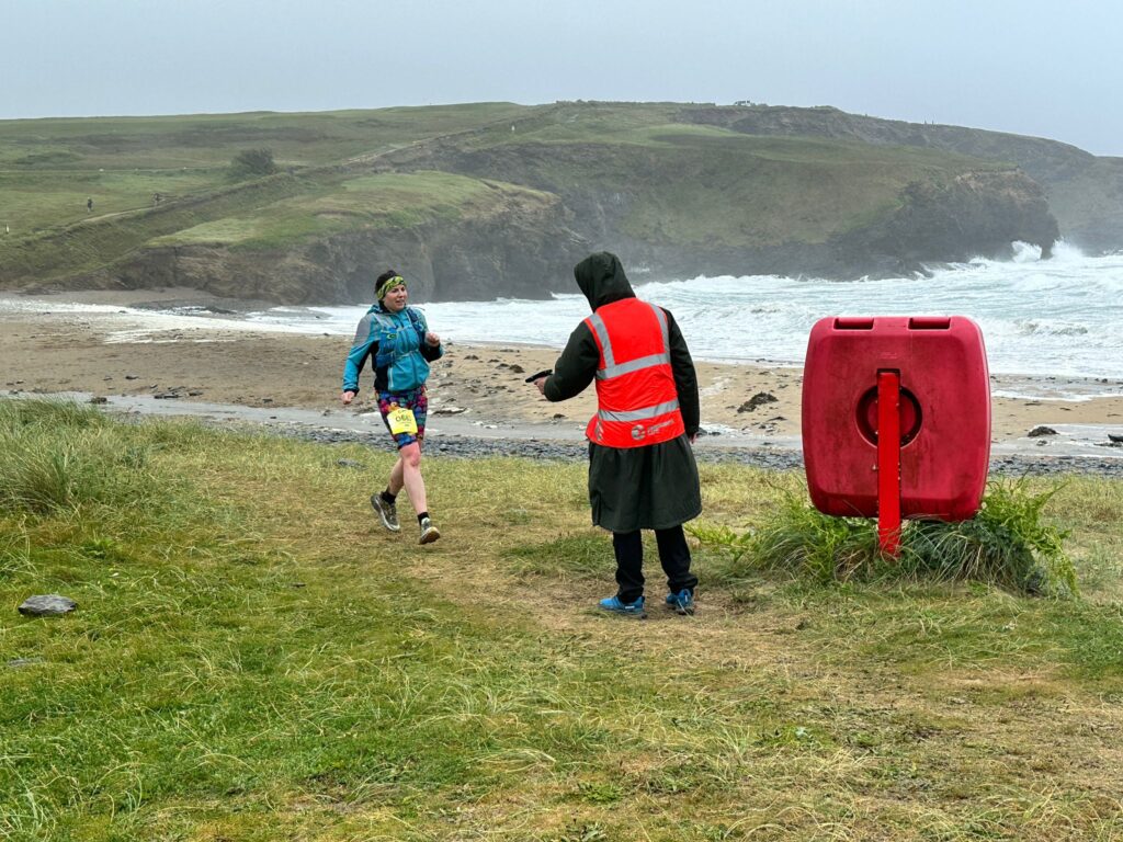 Carn Runners runners taking on the Classic Quarter coast path challenge from Lizard Point to Land's End
