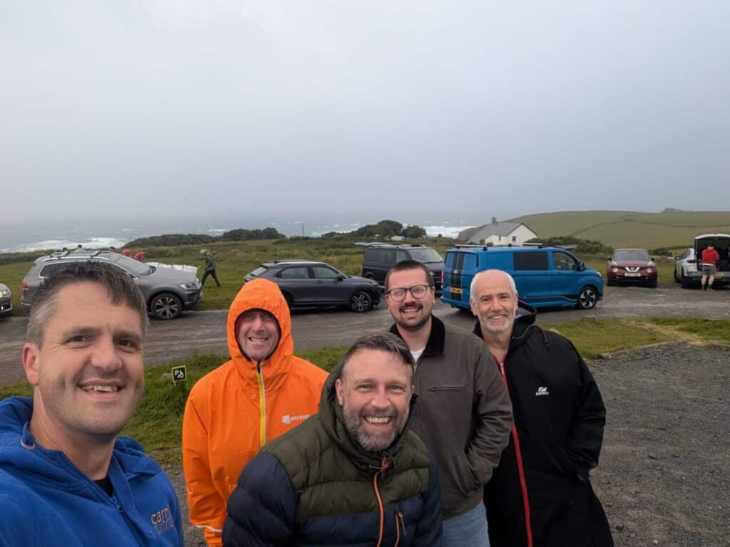 Carn Runners runners taking on the Classic Quarter coast path challenge from Lizard Point to Land's End