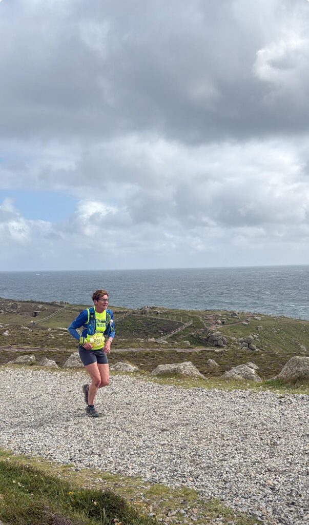 Carn Runners runners taking on the Classic Quarter coast path challenge from Lizard Point to Land's End
