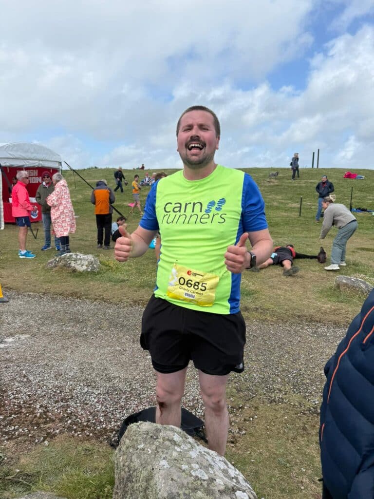 Carn Runners runners taking on the Classic Quarter coast path challenge from Lizard Point to Land's End