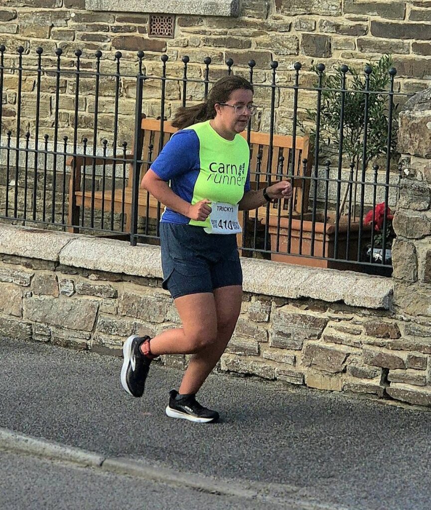A large group of Carn Runners competing at the Summer Turkey Trot hosted by Cornwall AC