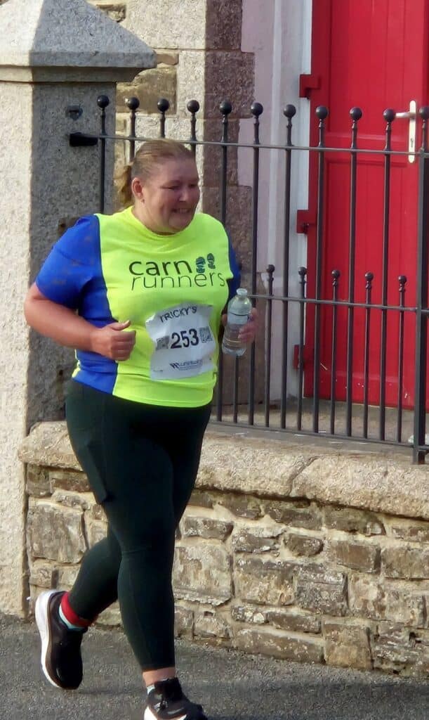 A large group of Carn Runners competing at the Summer Turkey Trot hosted by Cornwall AC