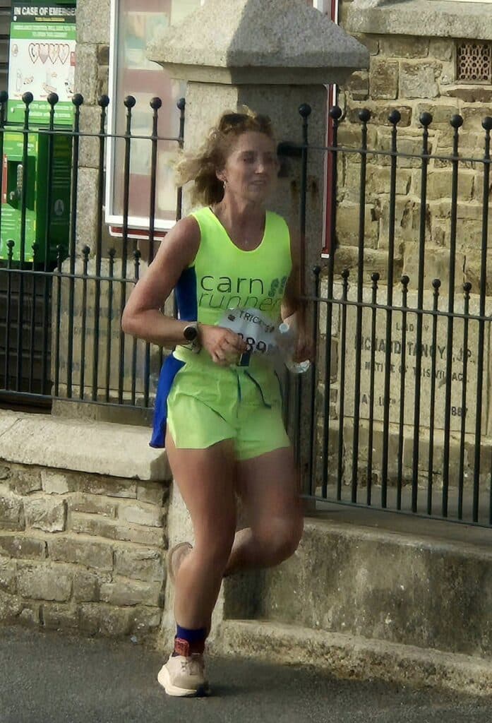 A large group of Carn Runners competing at the Summer Turkey Trot hosted by Cornwall AC