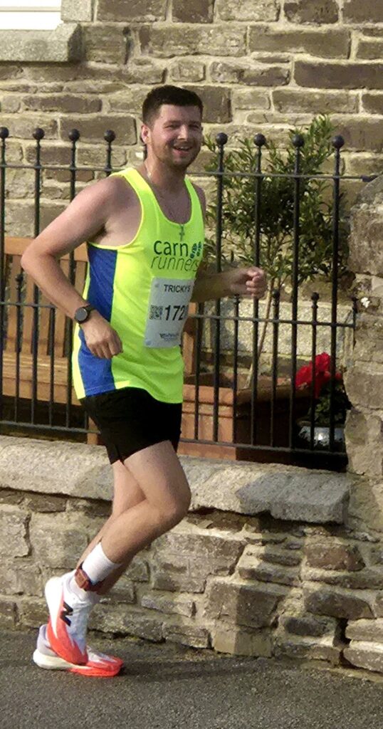 A large group of Carn Runners competing at the Summer Turkey Trot hosted by Cornwall AC