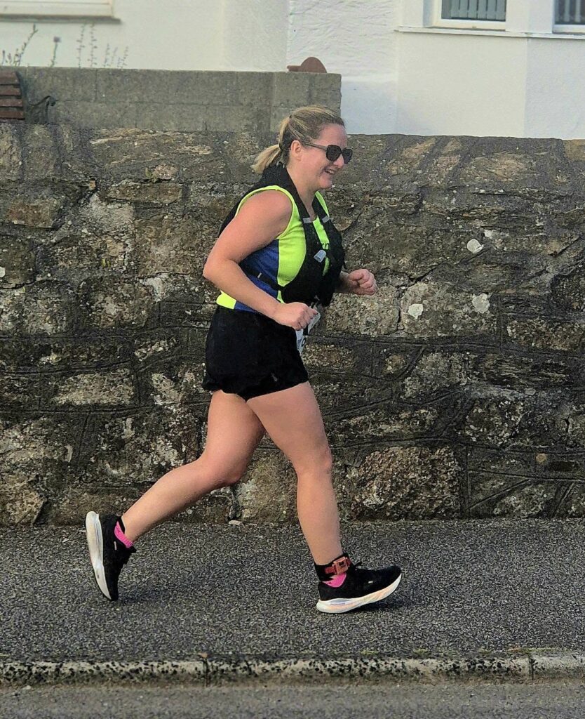 A large group of Carn Runners competing at the Summer Turkey Trot hosted by Cornwall AC