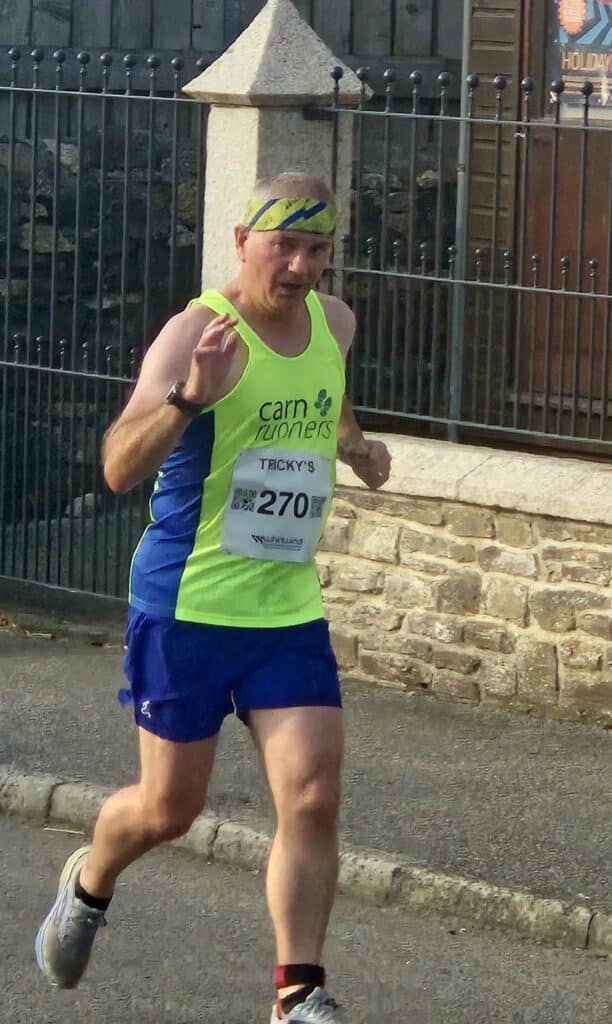 A large group of Carn Runners competing at the Summer Turkey Trot hosted by Cornwall AC