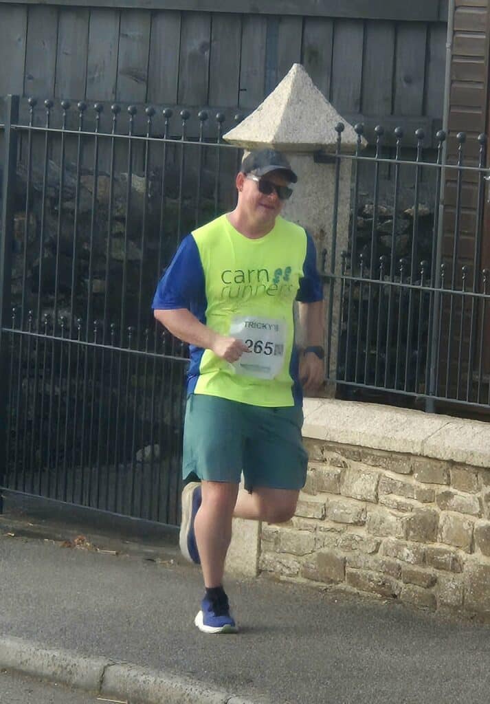 A large group of Carn Runners competing at the Summer Turkey Trot hosted by Cornwall AC