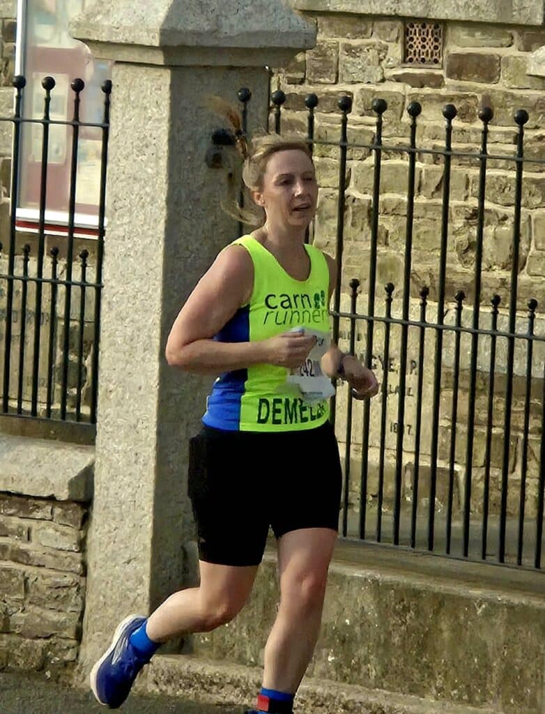 A large group of Carn Runners competing at the Summer Turkey Trot hosted by Cornwall AC