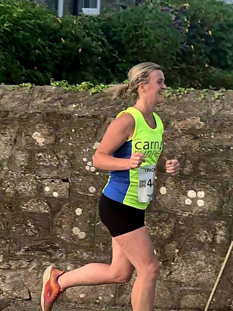 A large group of Carn Runners competing at the Summer Turkey Trot hosted by Cornwall AC