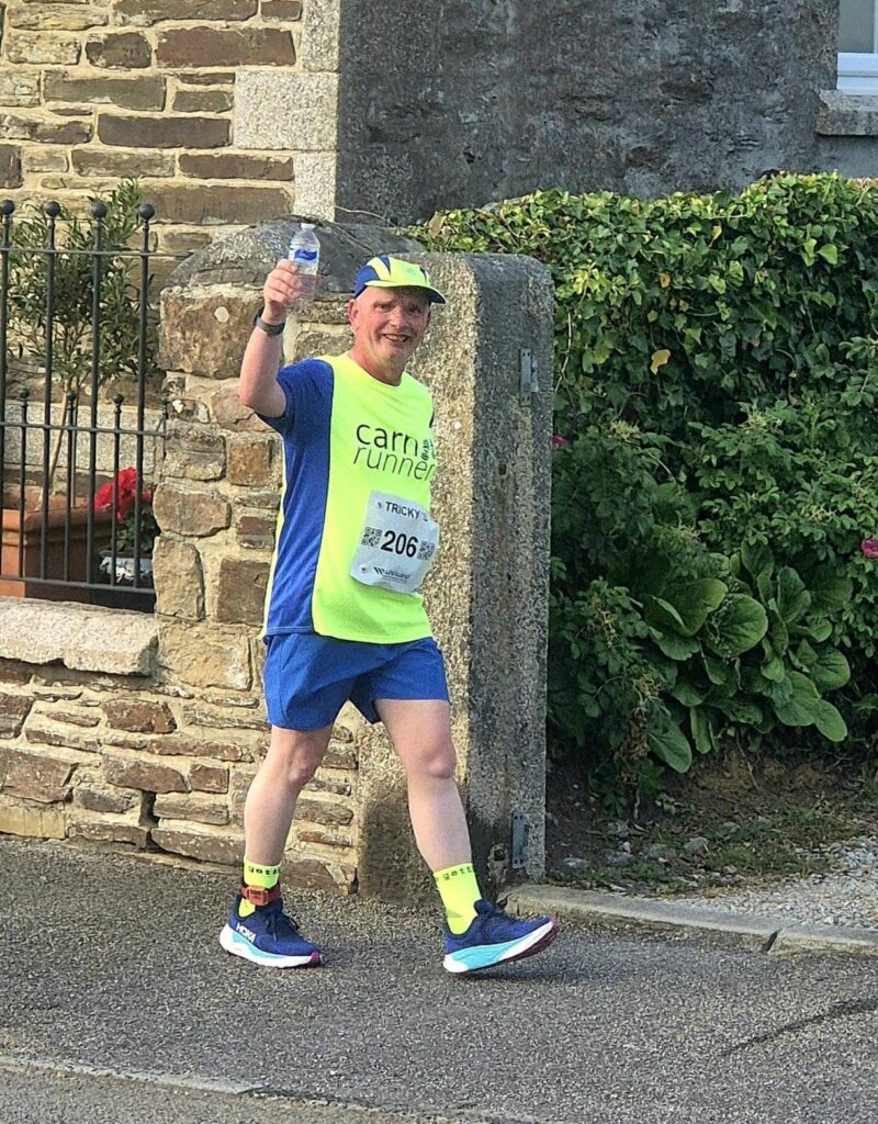 A large group of Carn Runners competing at the Summer Turkey Trot hosted by Cornwall AC
