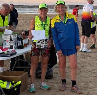 Carn Runners Jan, Sally, Steve and Tori at the St Ives Bay 10K