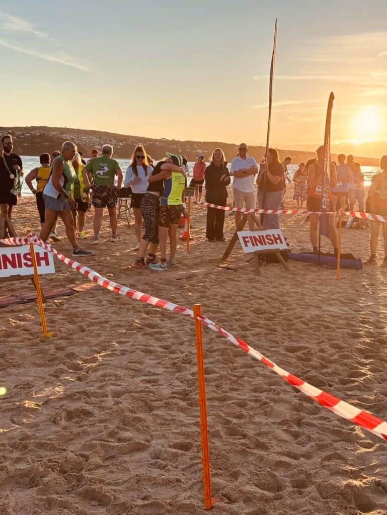 Carn Runners Jan, Sally, Steve and Tori at the St Ives Bay 10K