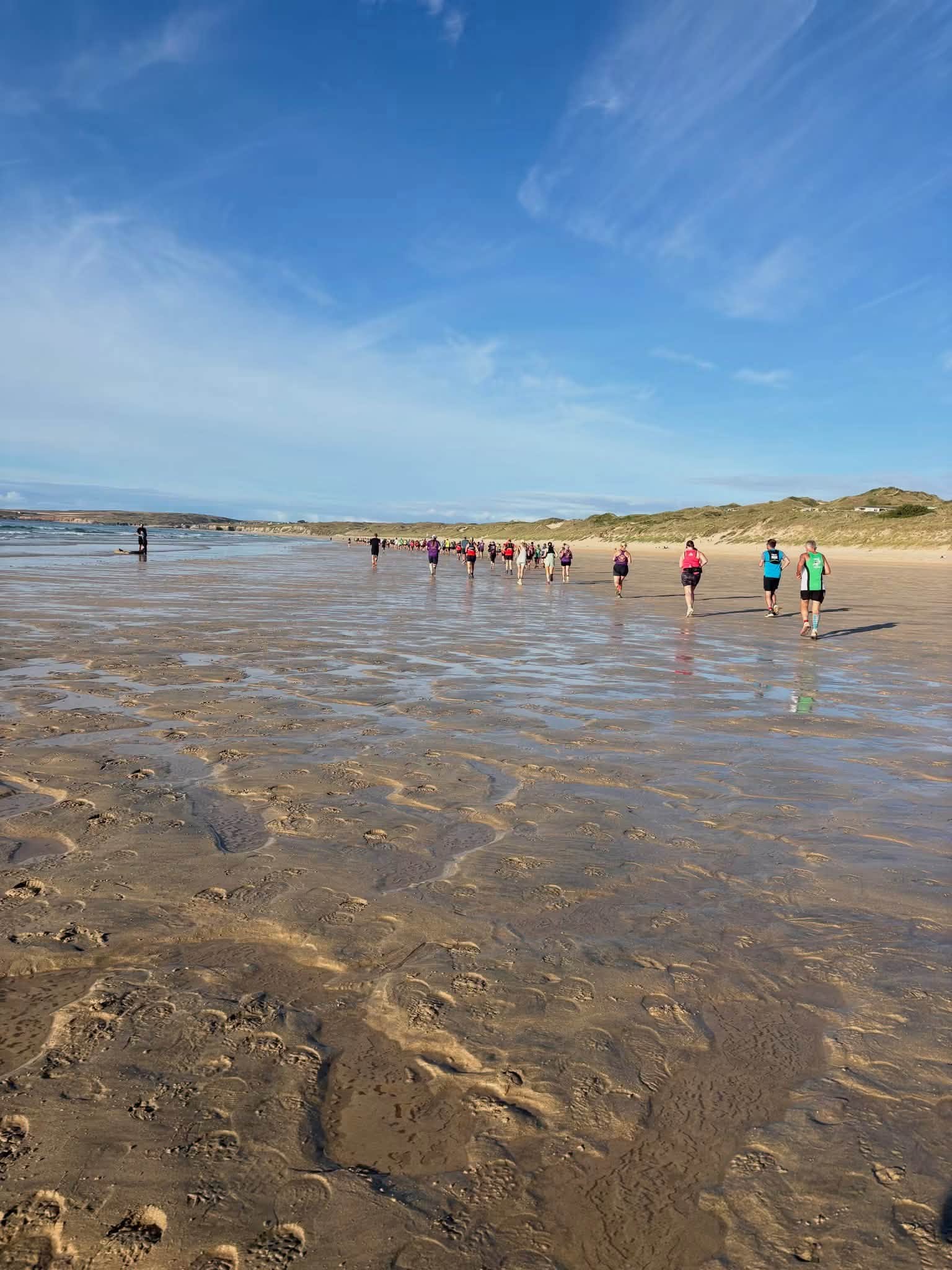 Carn Runners Jan, Sally, Steve and Tori at the St Ives Bay 10K