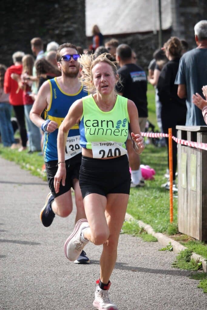 Carn Runners representing the club at the Treggy 7 on 6 September 2026