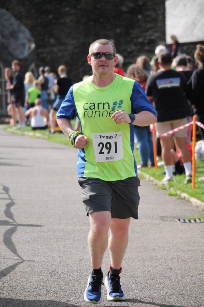 Carn Runners representing the club at the Treggy 7 on 6 September 2026