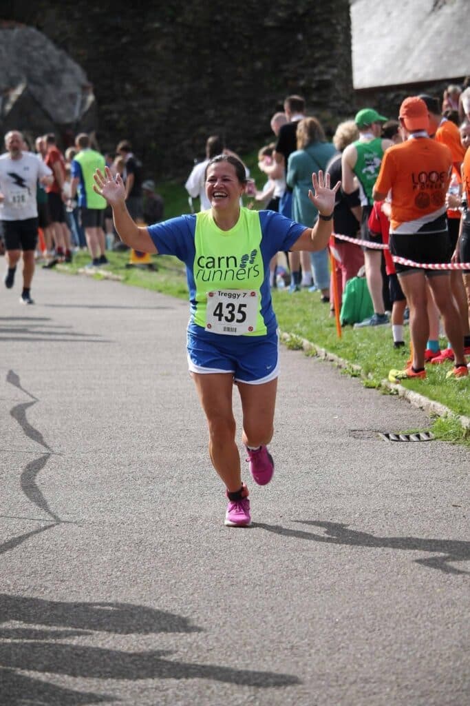 Carn Runners representing the club at the Treggy 7 on 6 September 2026