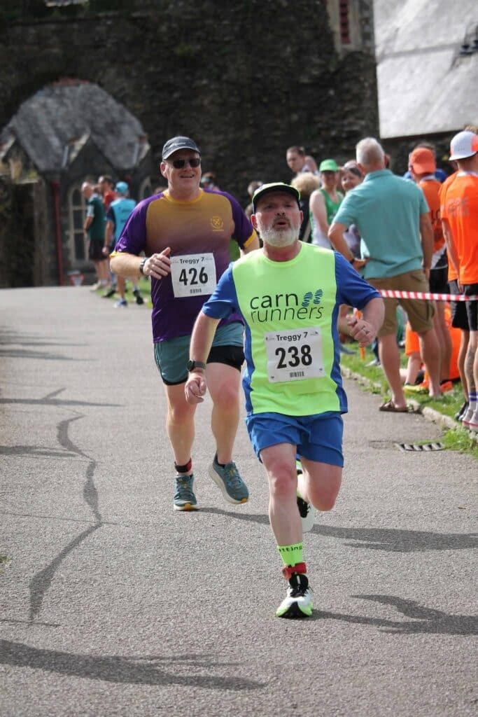 Carn Runners representing the club at the Treggy 7 on 6 September 2026