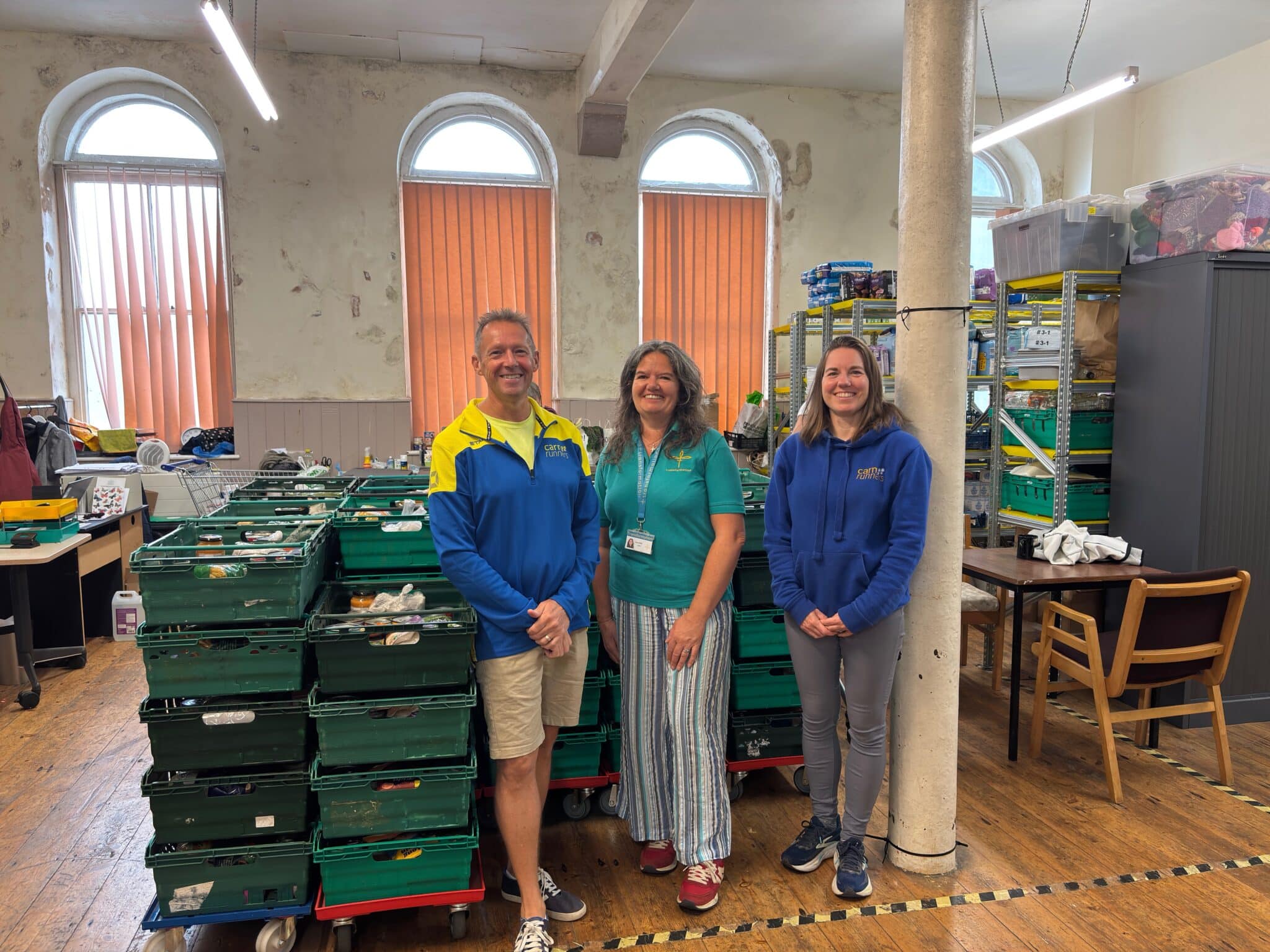 Carn Runners supporting Transformation CPR food bank in Camborne and Redruth
