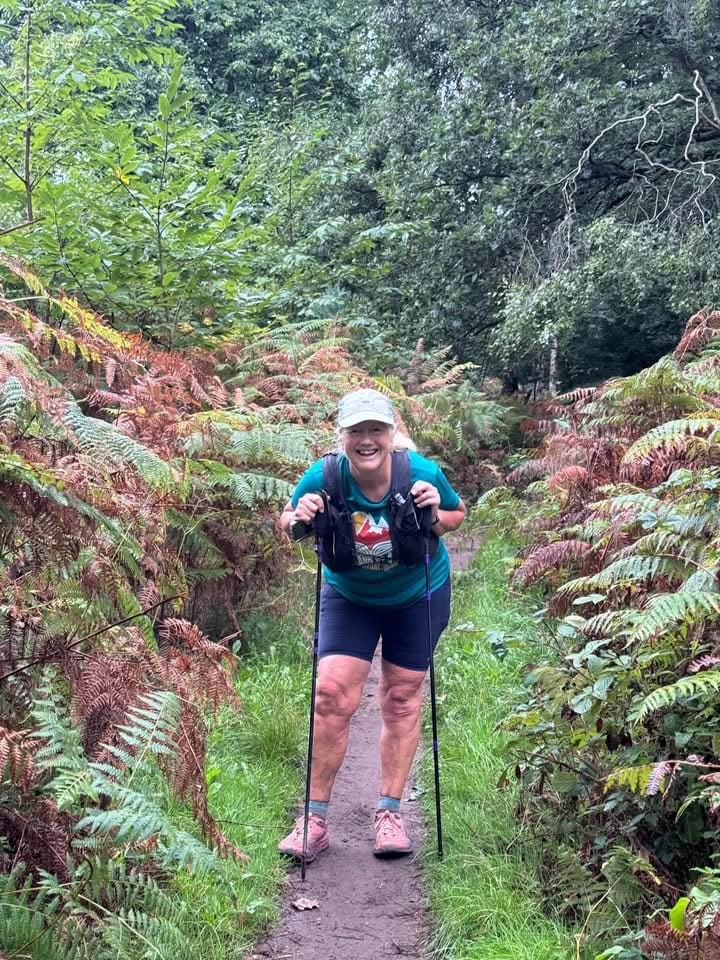 Laura during her 82-mile Robin Hood 100 ultramarathon attempt