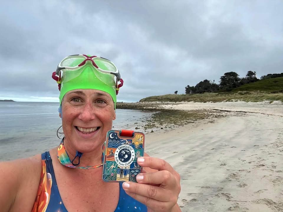 Carn Runner Janna at the 2026 Scilly Swim Challenge in the Isles of Scilly