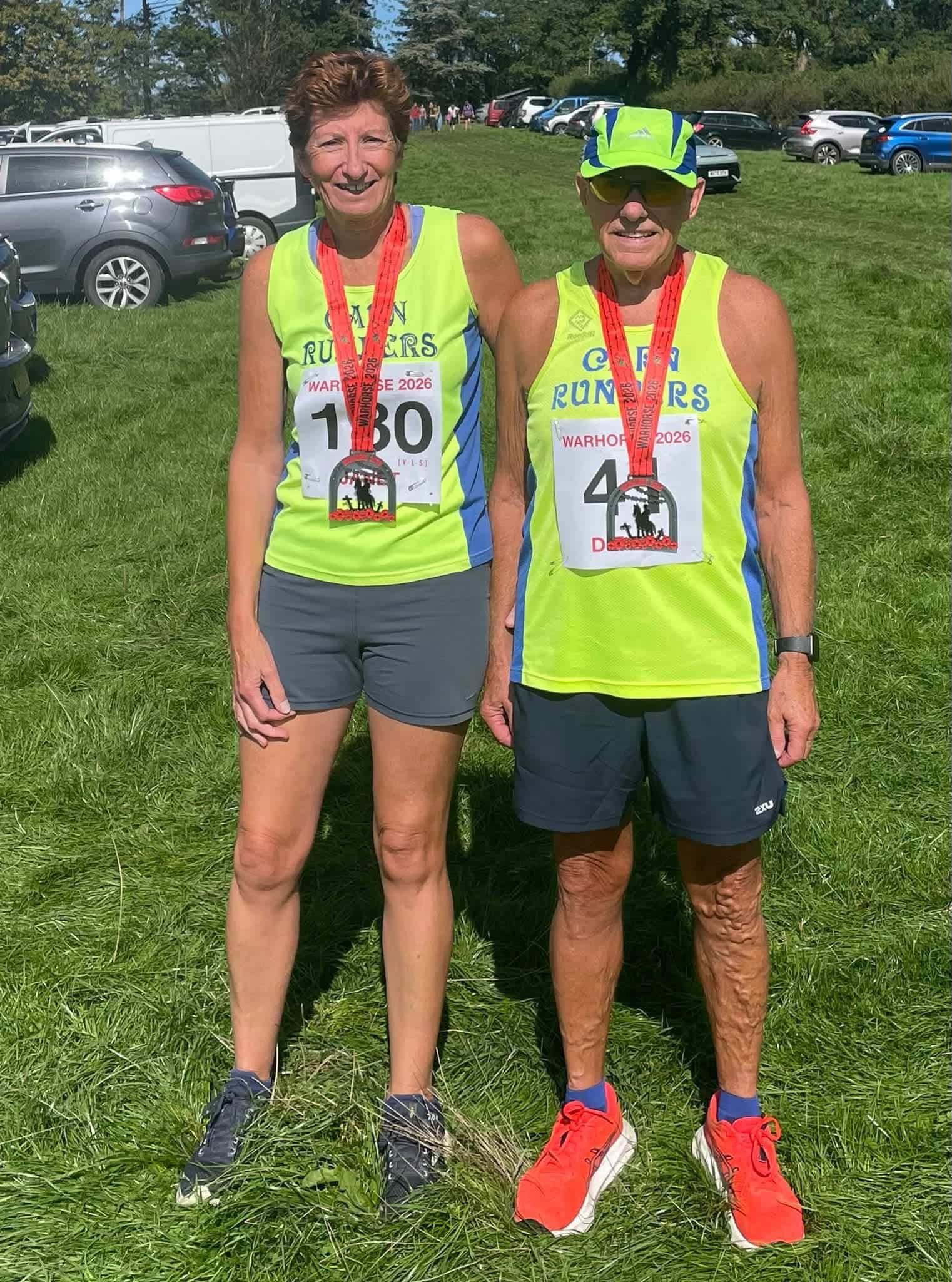 Jan celebrating her birthday weekend at the Warhorse 10K in Devon