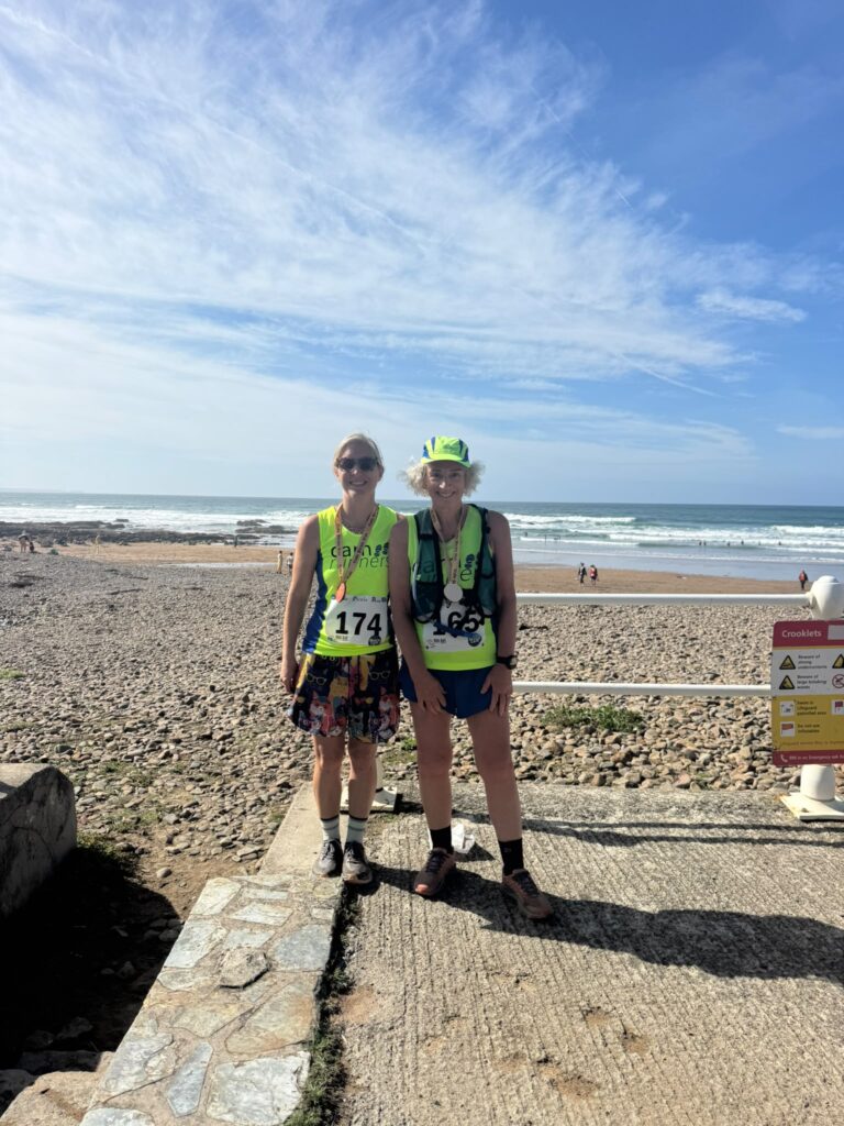 Tori and Sally representing Carn Runners at the hilly Bude Pirate Run 2026