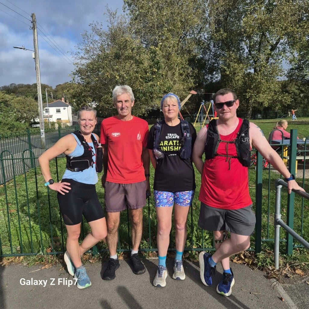 Carn Runners on a weekend social run from Camborne to Marazion