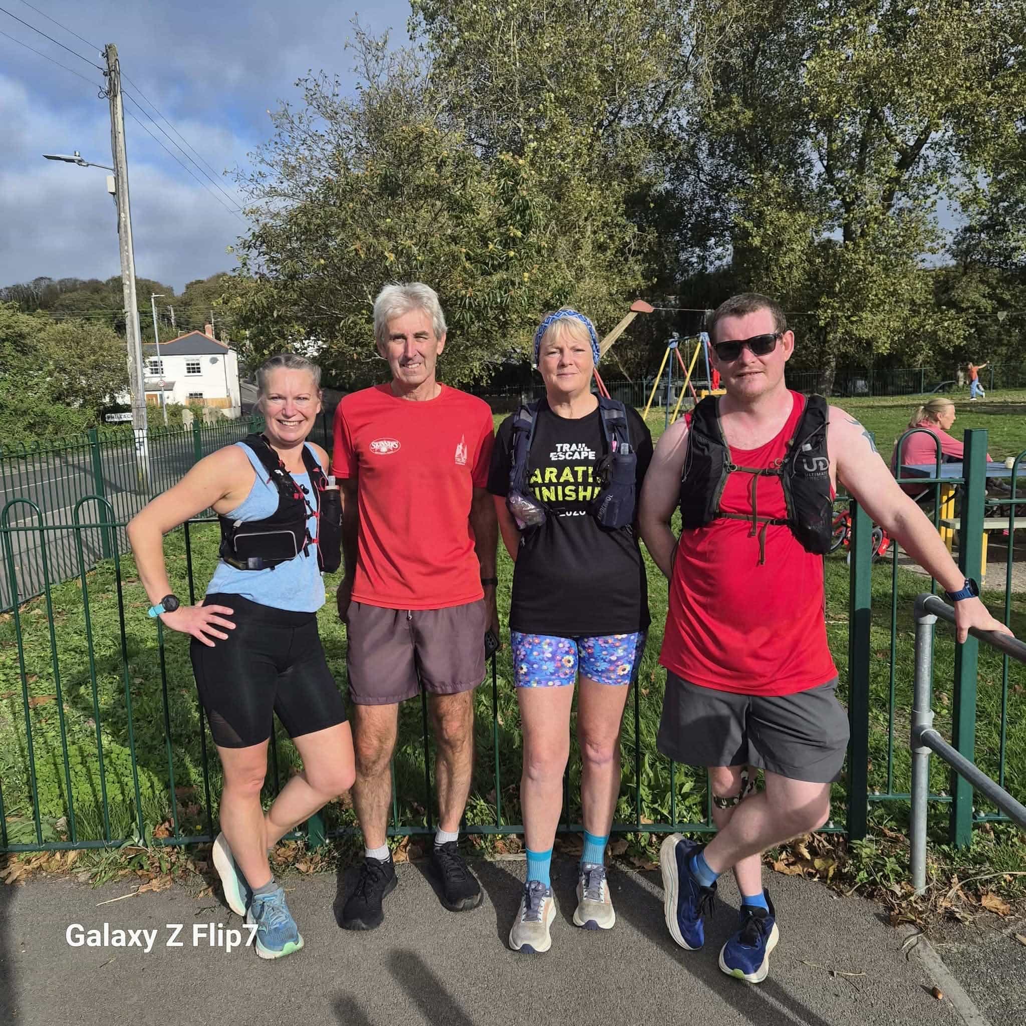 Carn Runners on a weekend social run from Camborne to Marazion