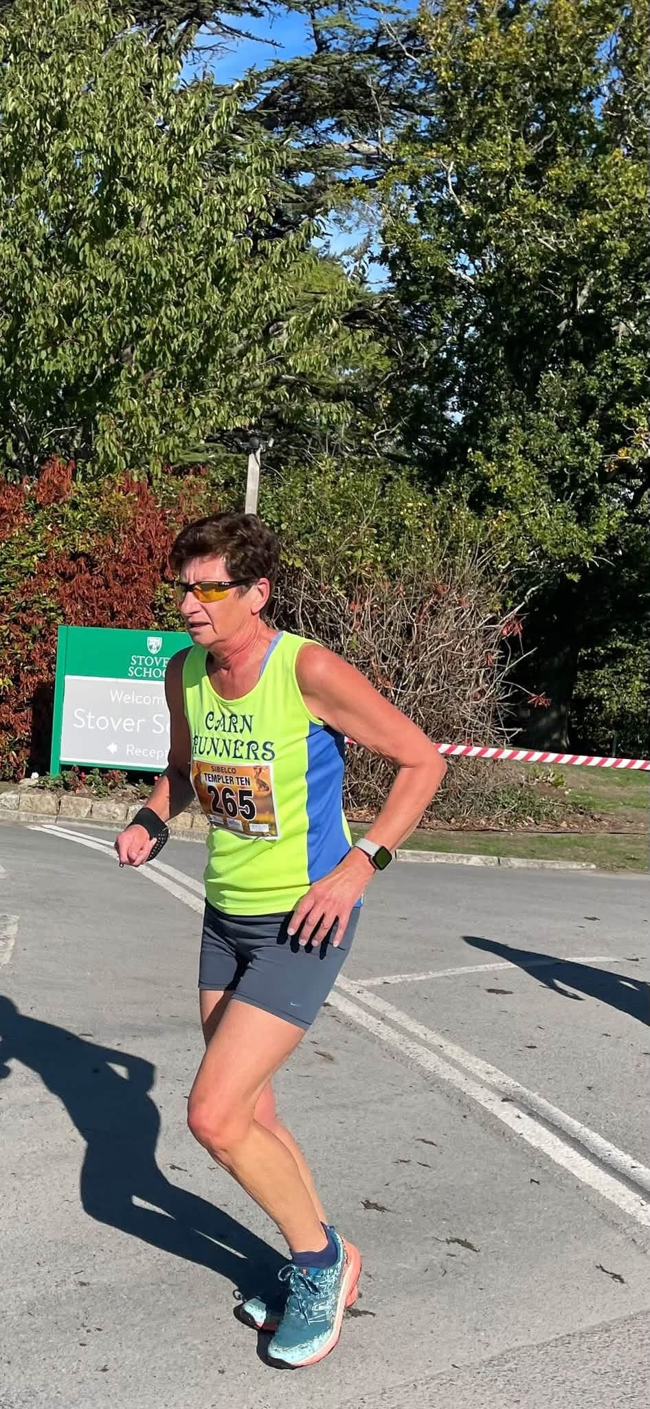 Janet at the 2026 Templer Ten in Devon, if an approved race-day photograph is available
