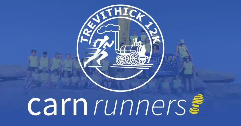 Road runners taking part in an undulating race around Camborne